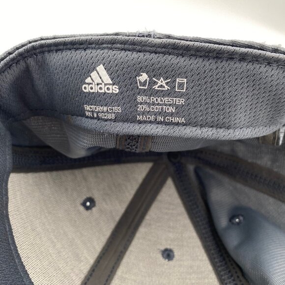 Adidas Aeroready Hat Cap Strap Back Gray One Size Adjustable Golf Tennis Running - Picture 8 of 10